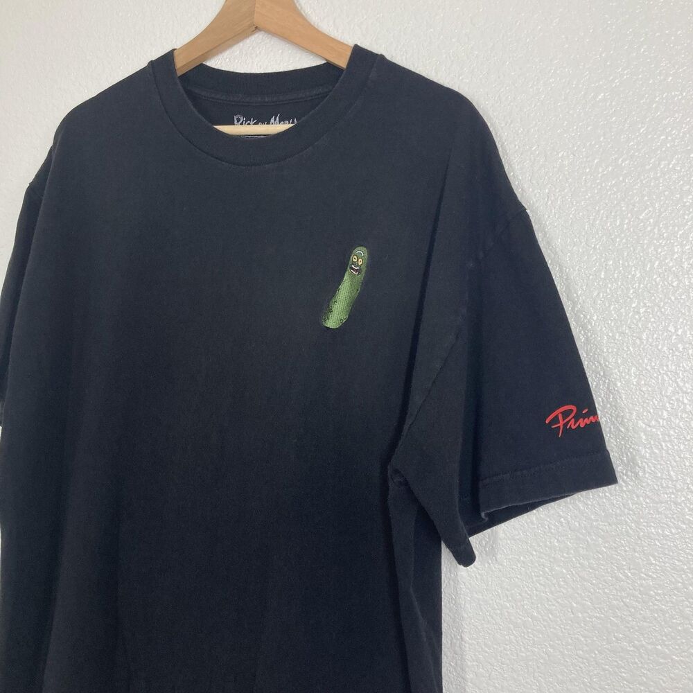 Primitive Rick and Morty Shirt Mens XL Black Pickle Rick Tee Adult Swim 2018
